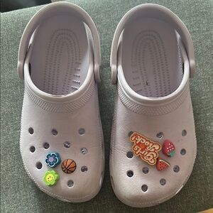 Purple Crocs